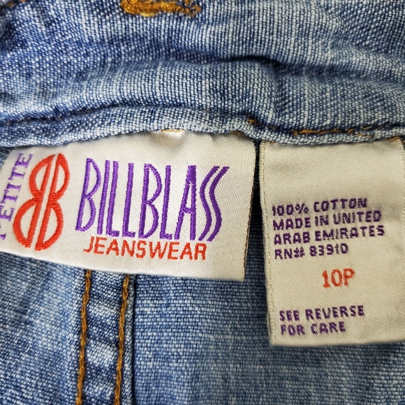 Bill Blast Blue Jean Capris size 10 P - Picture 7 of 8